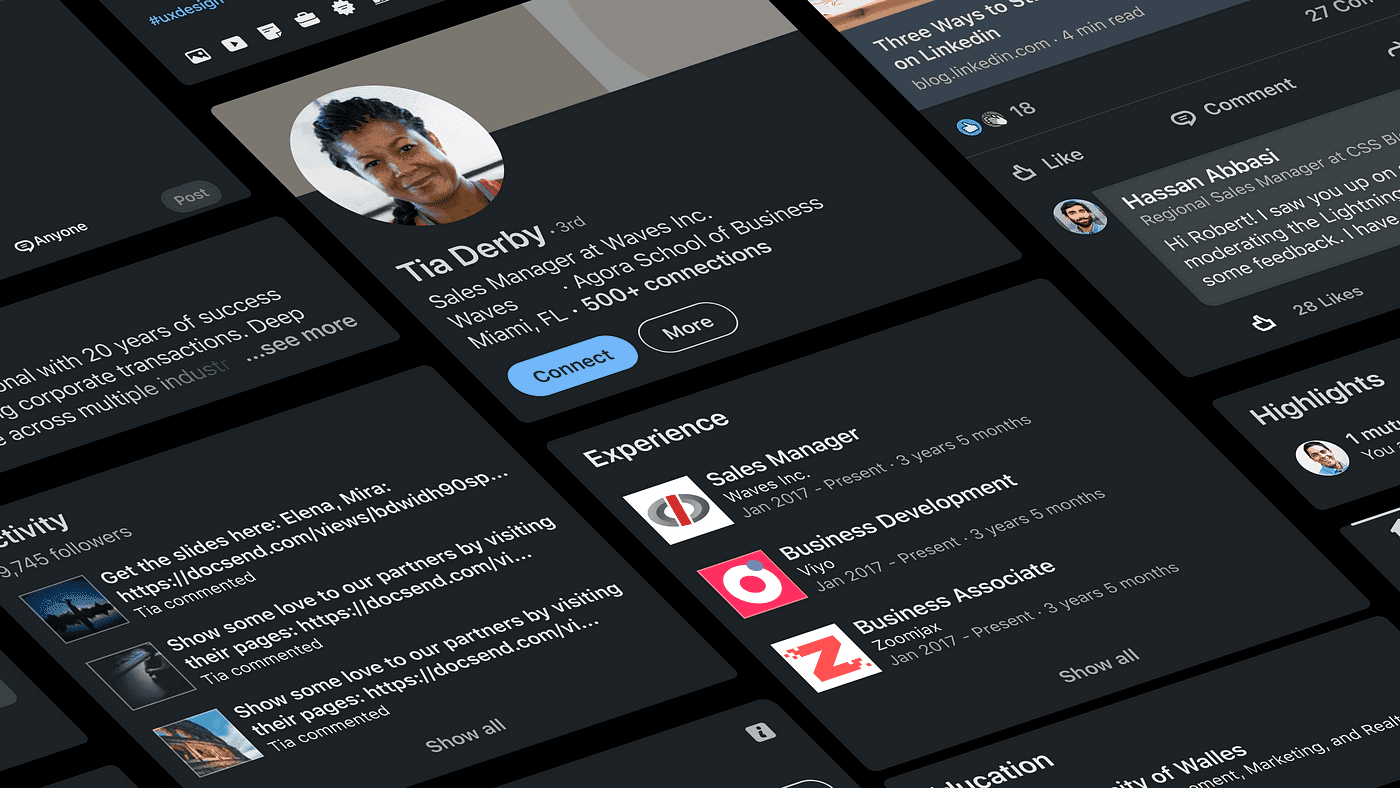 LinkedIn Dark Mode